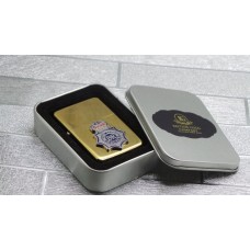 UK Police Gold Plated Lighter With Metal Crest UK Police Gold Plated Lighter With Metal Crest